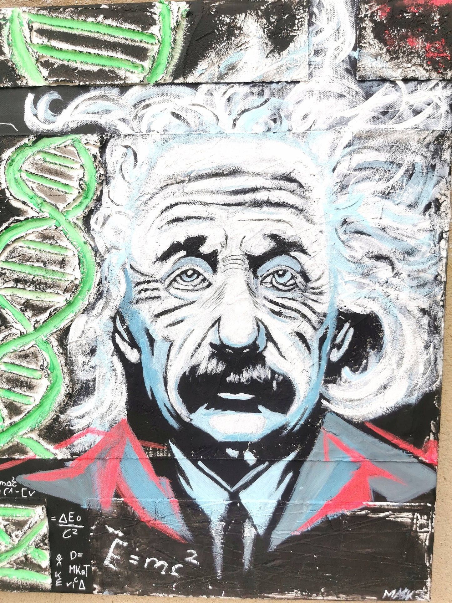 Popart Albert Einstein x DNA | A Hommage to this Genius