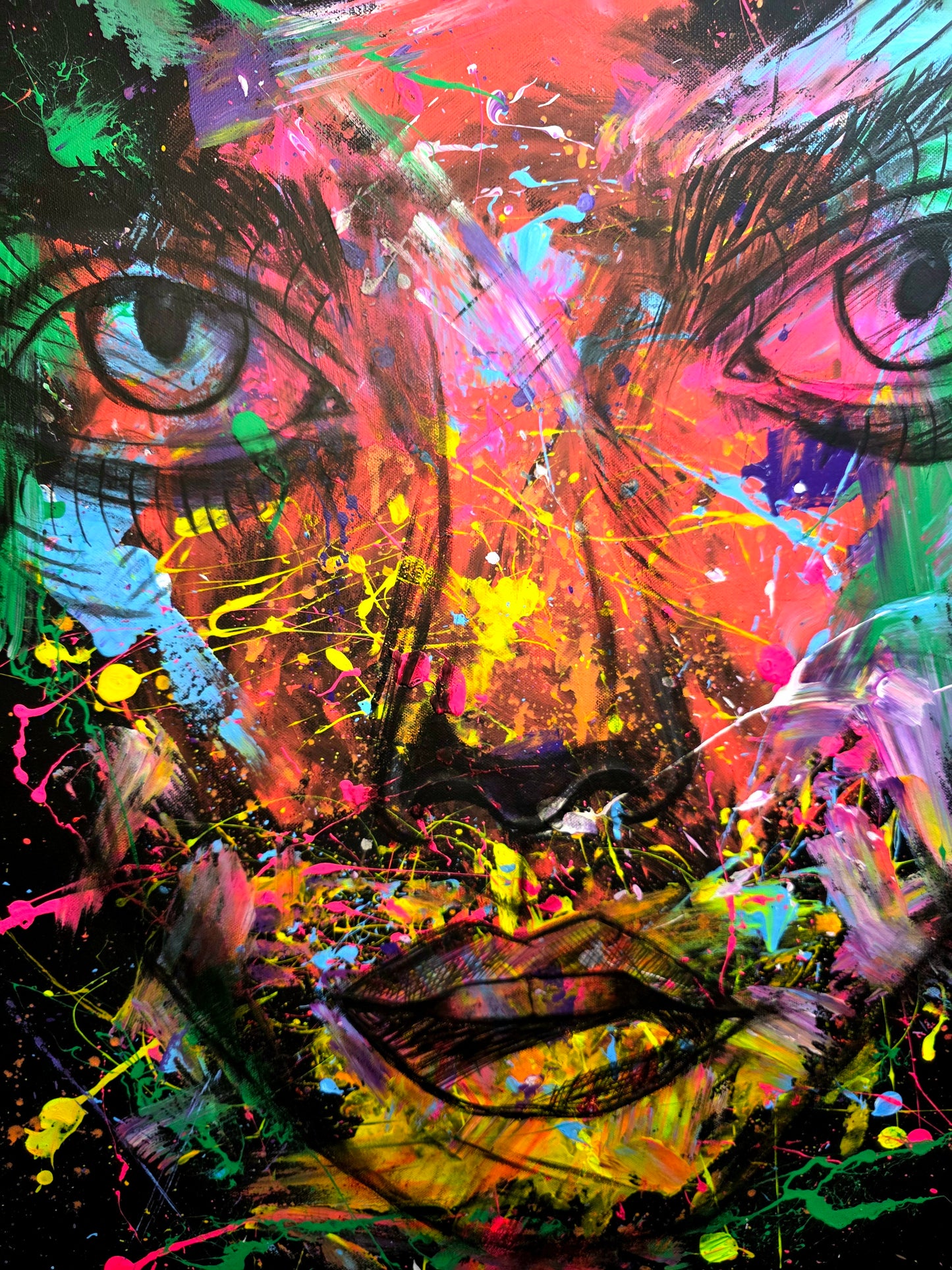 The painted Silence Portrait