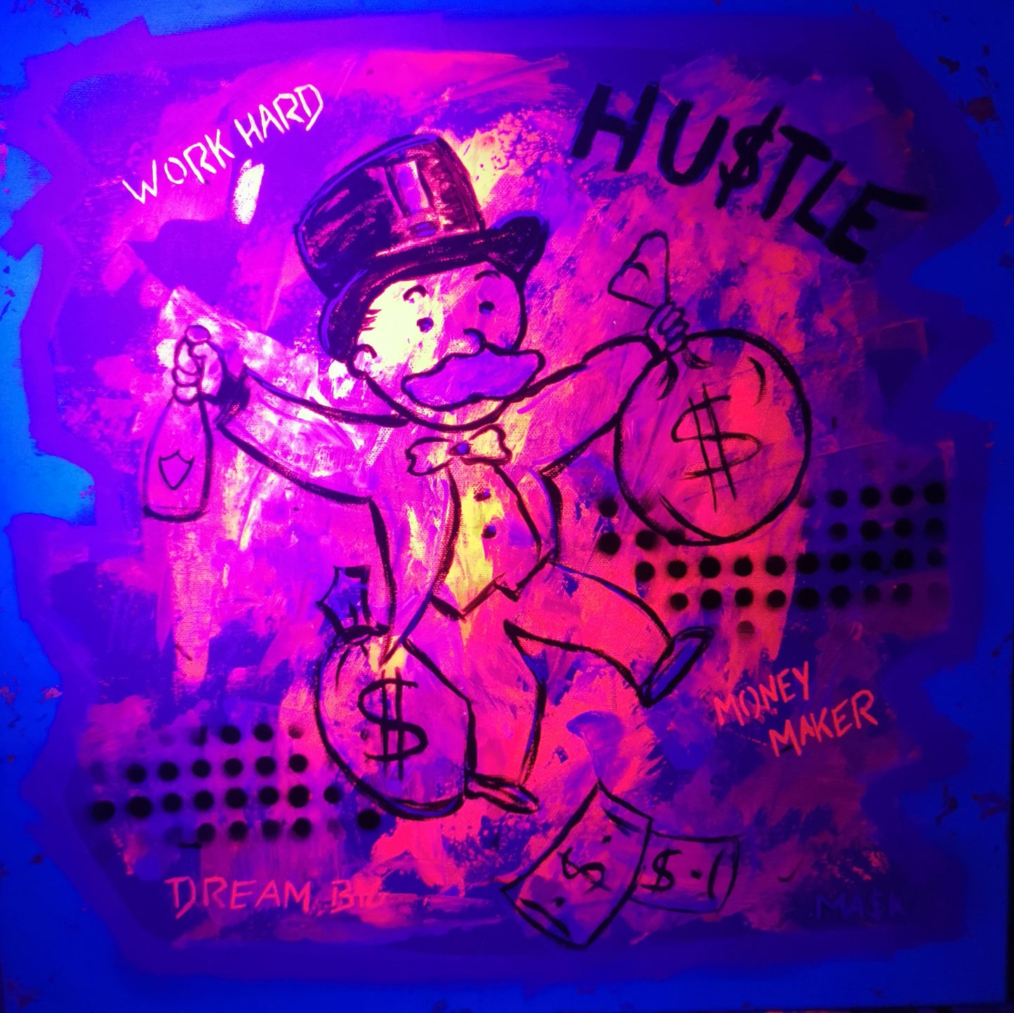 Popart Monopoly-Man | Pink