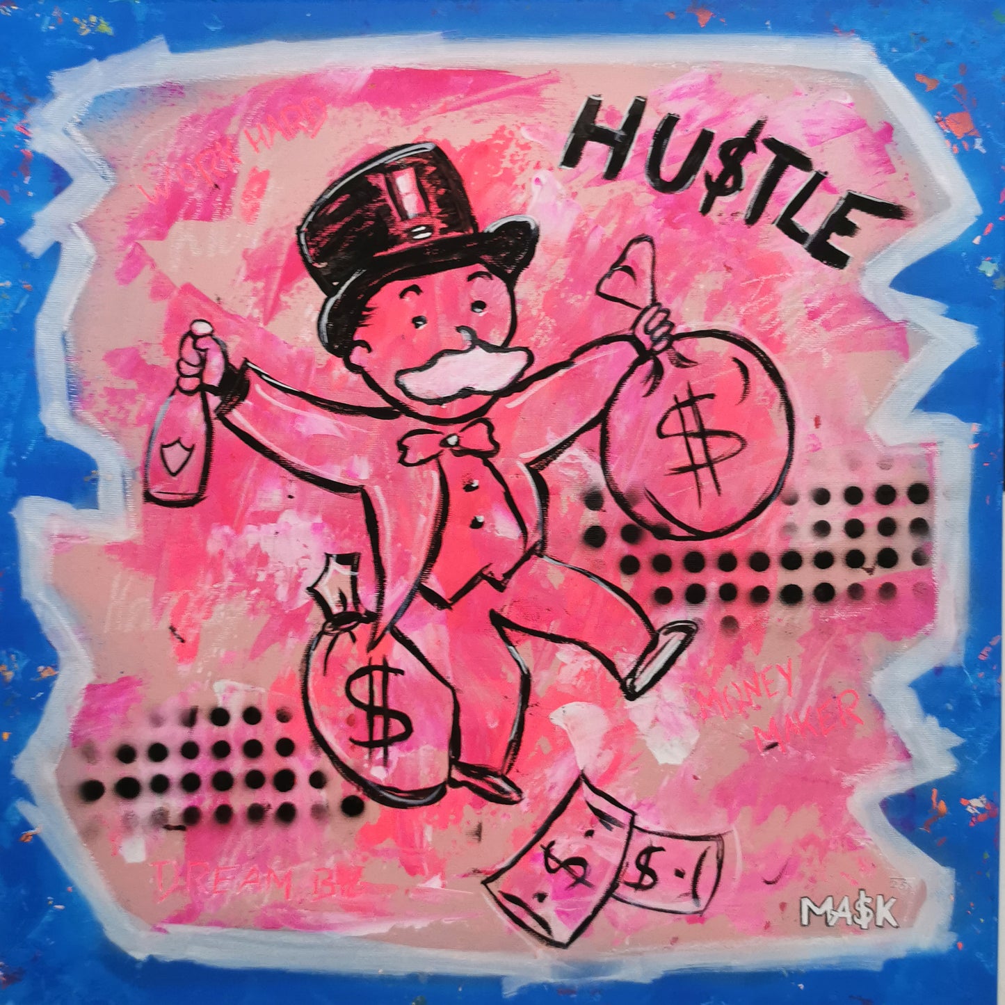 Popart Monopoly-Man | Pink