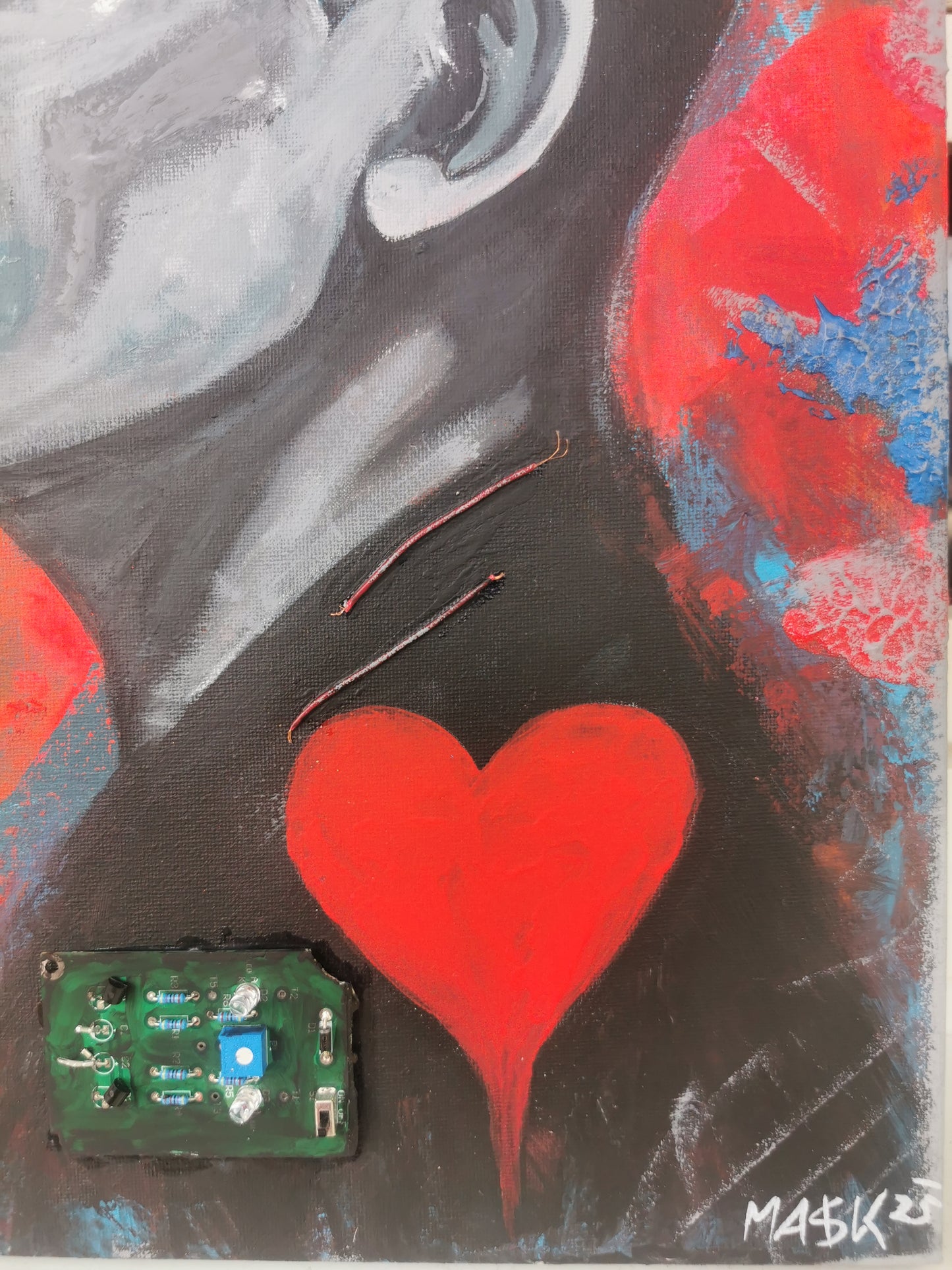 Mars Echo_C | Pop-Art Elon Musk | Original von MASK