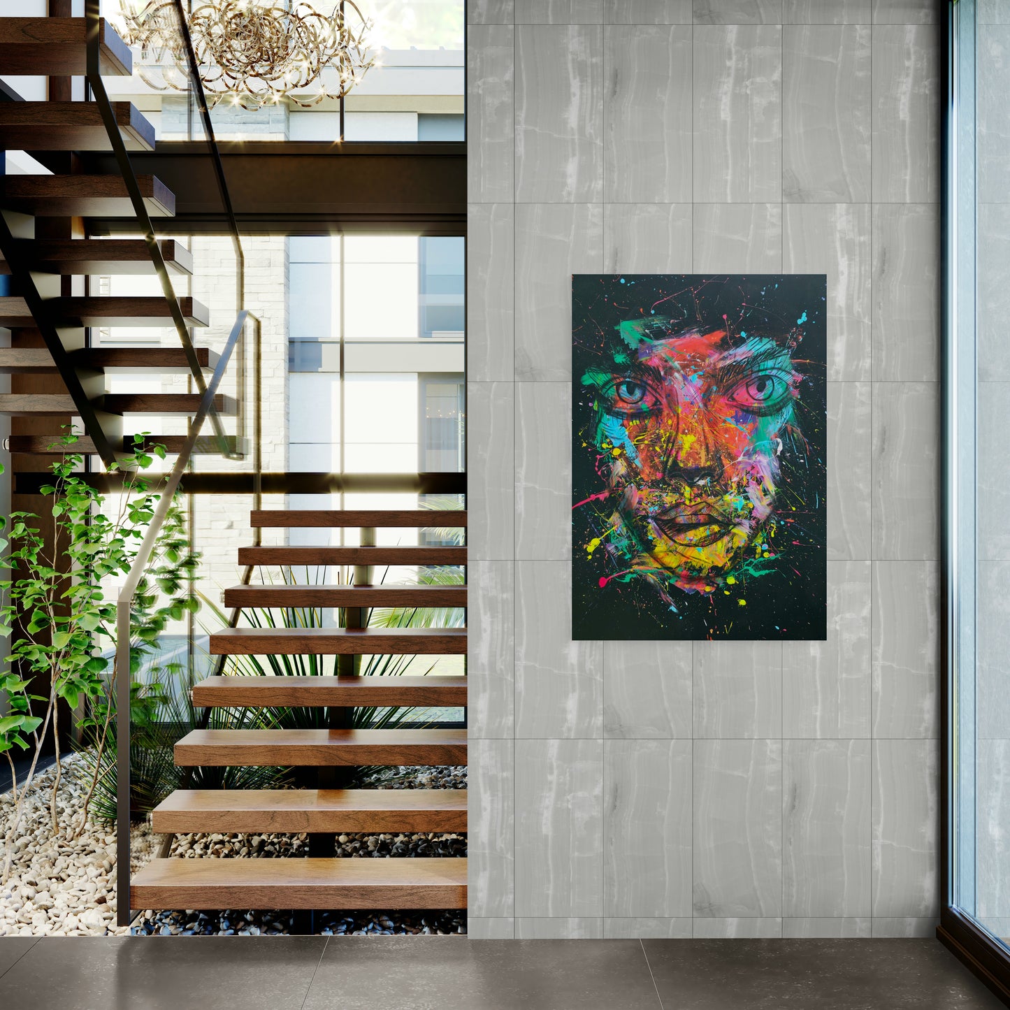 The painted Silence Portrait